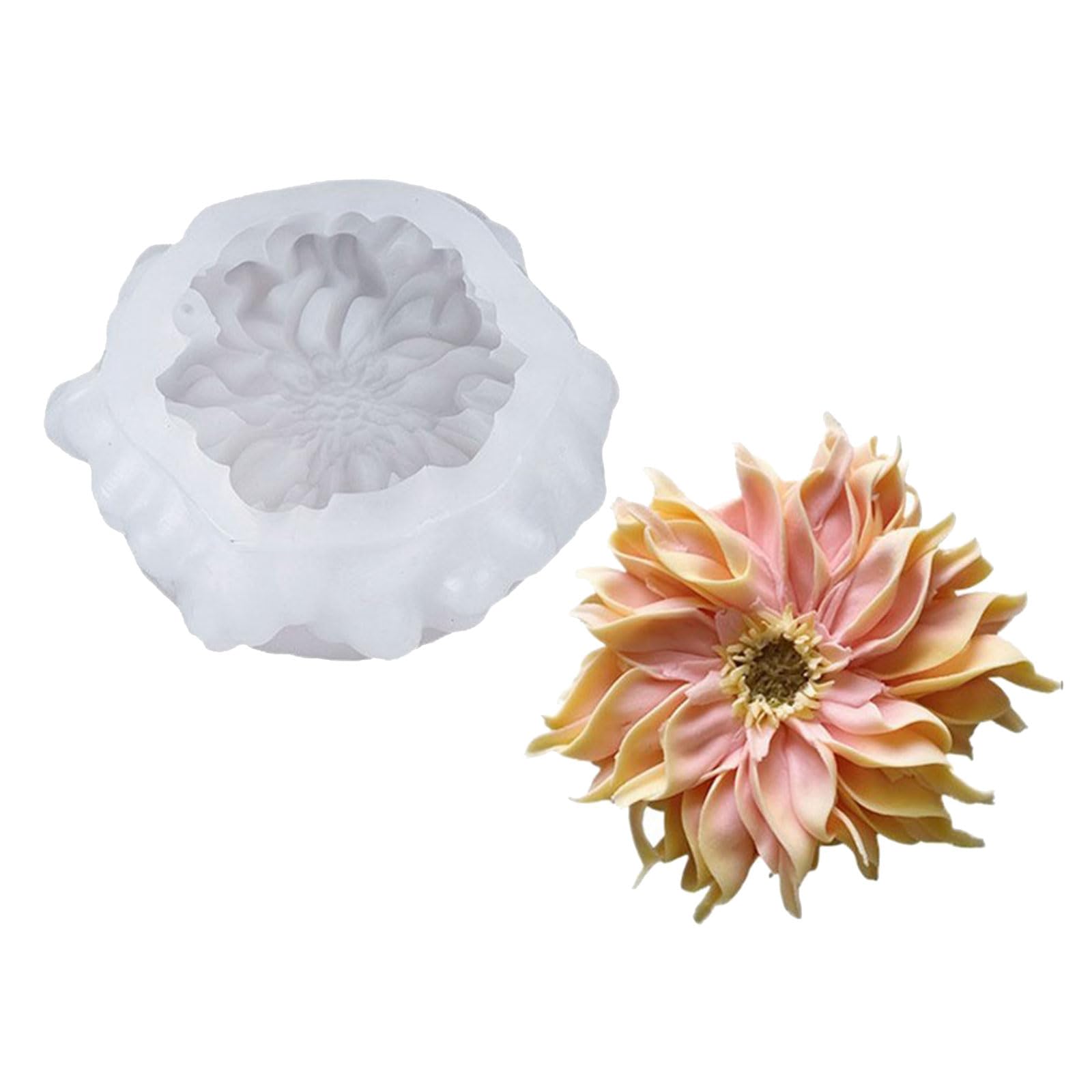 MIDOKSTUA Realistic Franz Flower Silicone Molds Multipurpose Silicone for Epoxy Resin Soap Home Decoration Soap Making Cast Elastomer