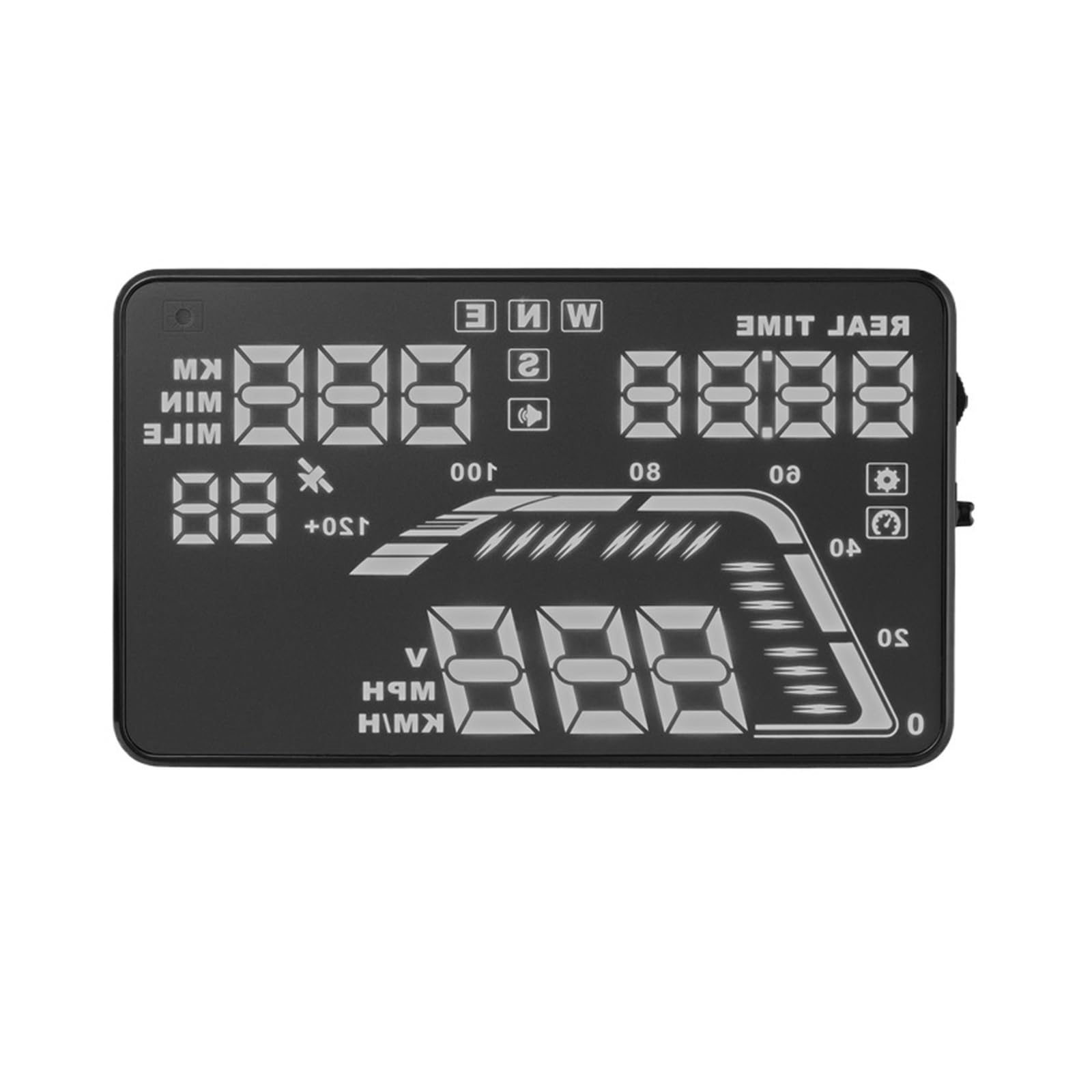 Proyector De Velocímetro De Coche De 5,5 ", Pantalla Frontal, GPS, Hud, Proyector De Coche, Odómetro De Velocidad Automático Digital Instrumento Multifunción