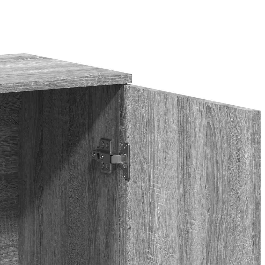 vidaXL Aparador de Madera de ingeniería Gris Sonoma 79x38x80 cm