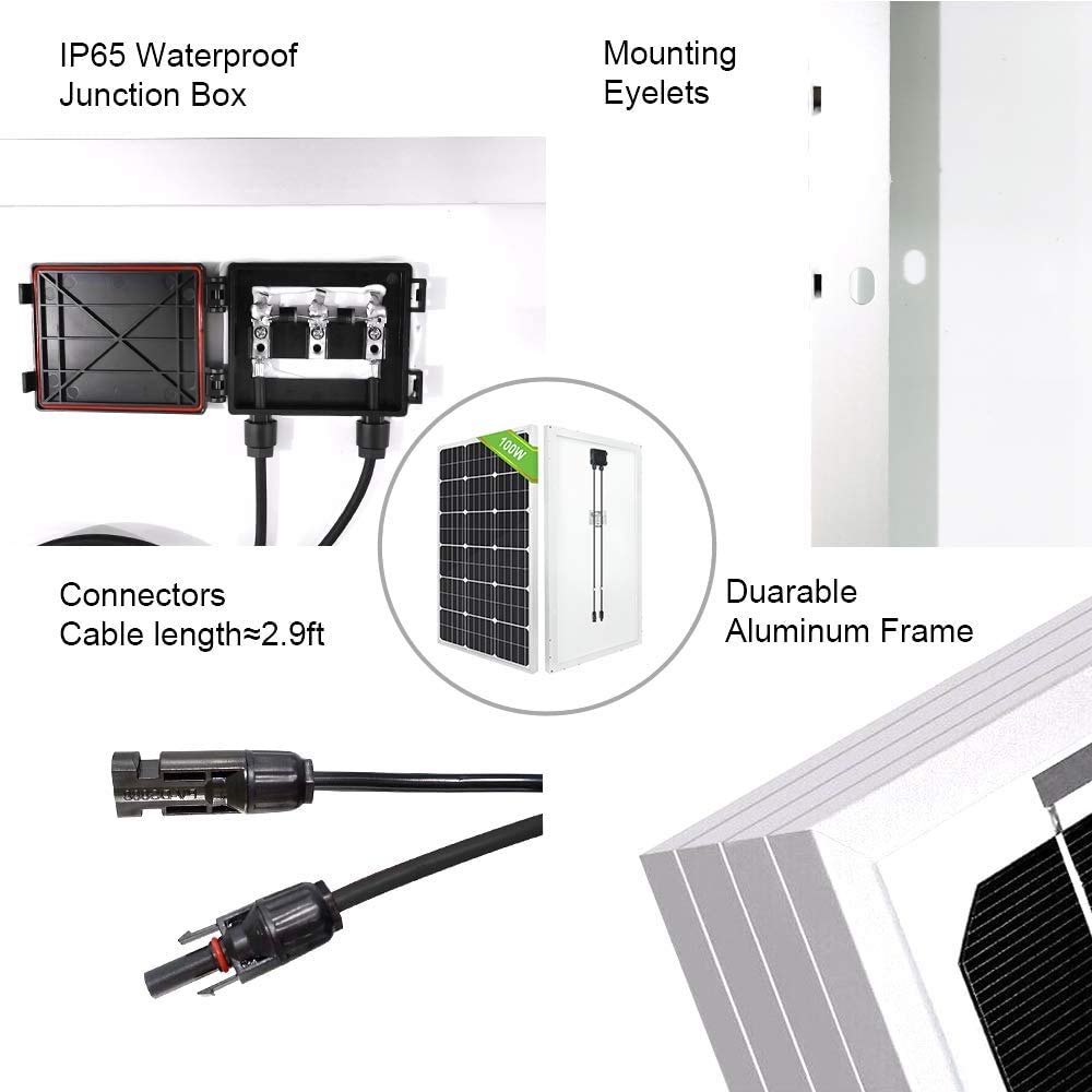 VEVOR Pompe à eau solaire, 277 W, pompe de puits profond submersible, 24 V CC, débit 2,1 m³/h