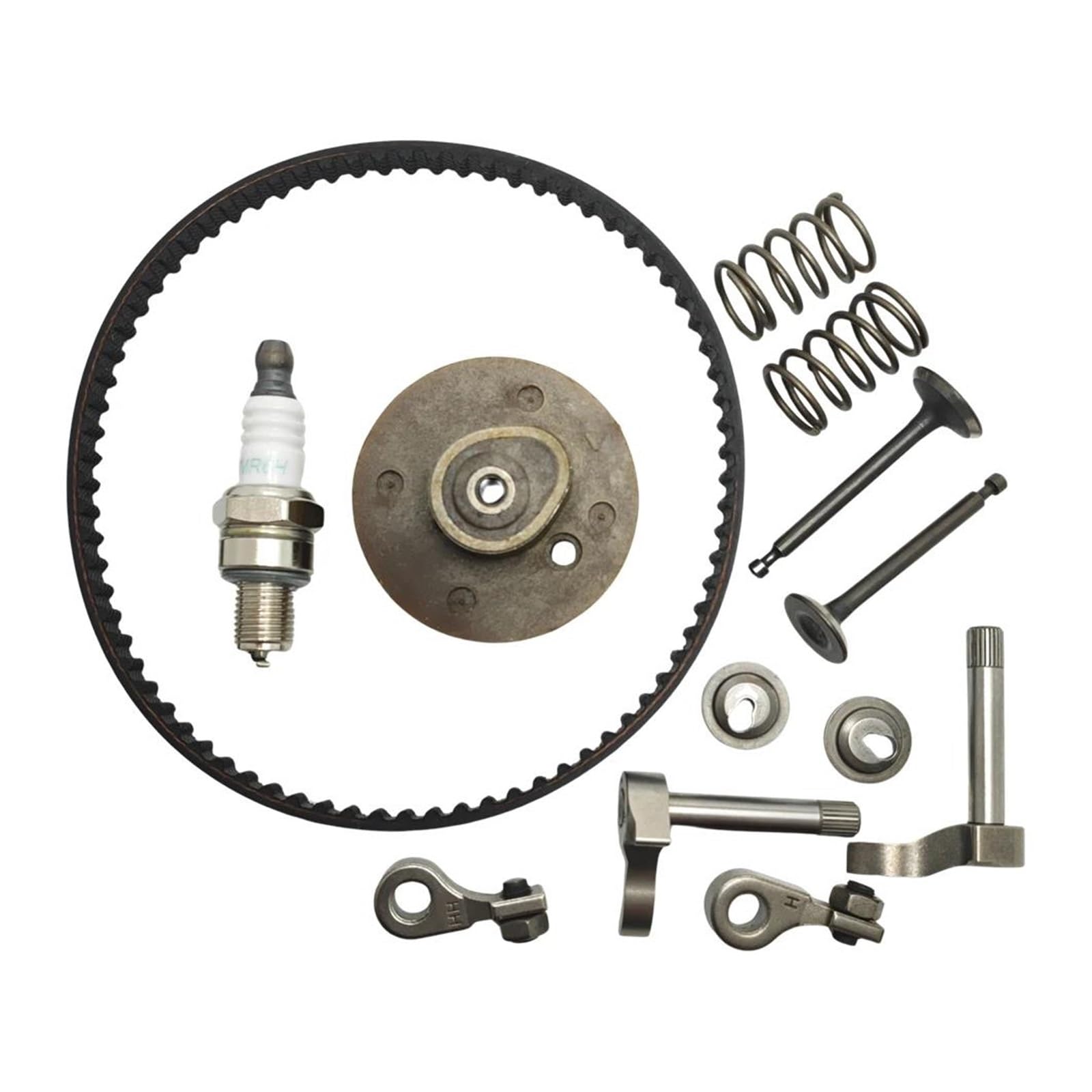 Kit de pistón de Cilindro de Repuesto Kit de Correa de distribución y Engranaje de polea de árbol de levas cortacésped para Ho&nd&a GX35 GX35NT HHT35S UMK435, desbrozadora, 4 Tiempos