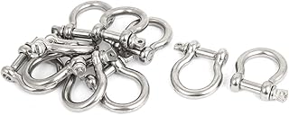 Aexit M6 Stainless Steel D Ring Bow Shackle U Lock Wire Rope Fastener 10 Pcs (f9906f103f7d4d00c0b5077833bc600c)