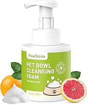 Pet Bowl Cleaner Mousse - Vet Enzyme Formula for Bird Baths & Feeders | Lick-Safe, No Residue | Works on Cat Dishes, Fountains, Toys & Birdhouses 350ml/12oz