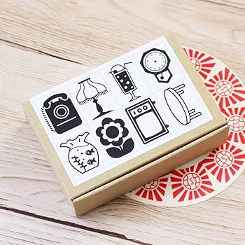 Amazon.co.jp: スタンプ かわいい はんこ 昭和レトロ 雑貨 手帳