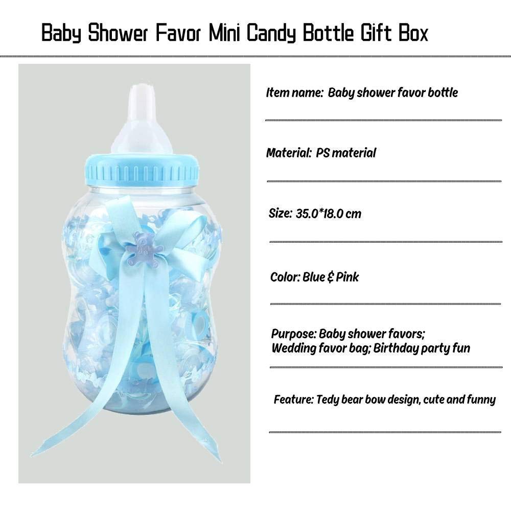 50 Mini Biberon Per Baby Shower: Confezione Regalo Per Caramelle E Cioccolatini, Decorazione Festa