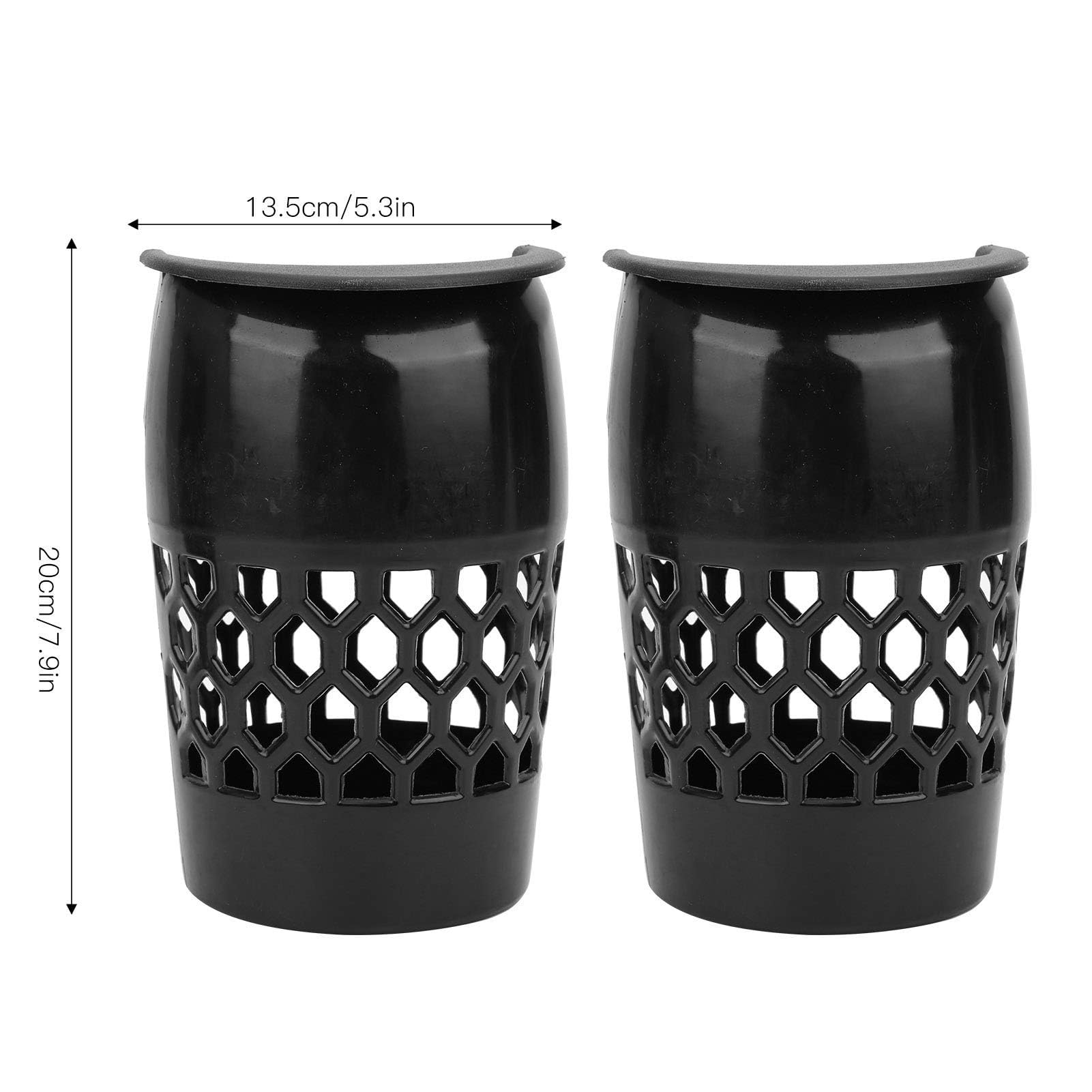 Agatige 6 Pcs Poches de Billard, 13,5 cm/5,3 Pouces Panier de Rangement de Boule de Billard Portable en Plastique Table de Billard Web Panier Accessoires de Billard pour Joueurs de Billard