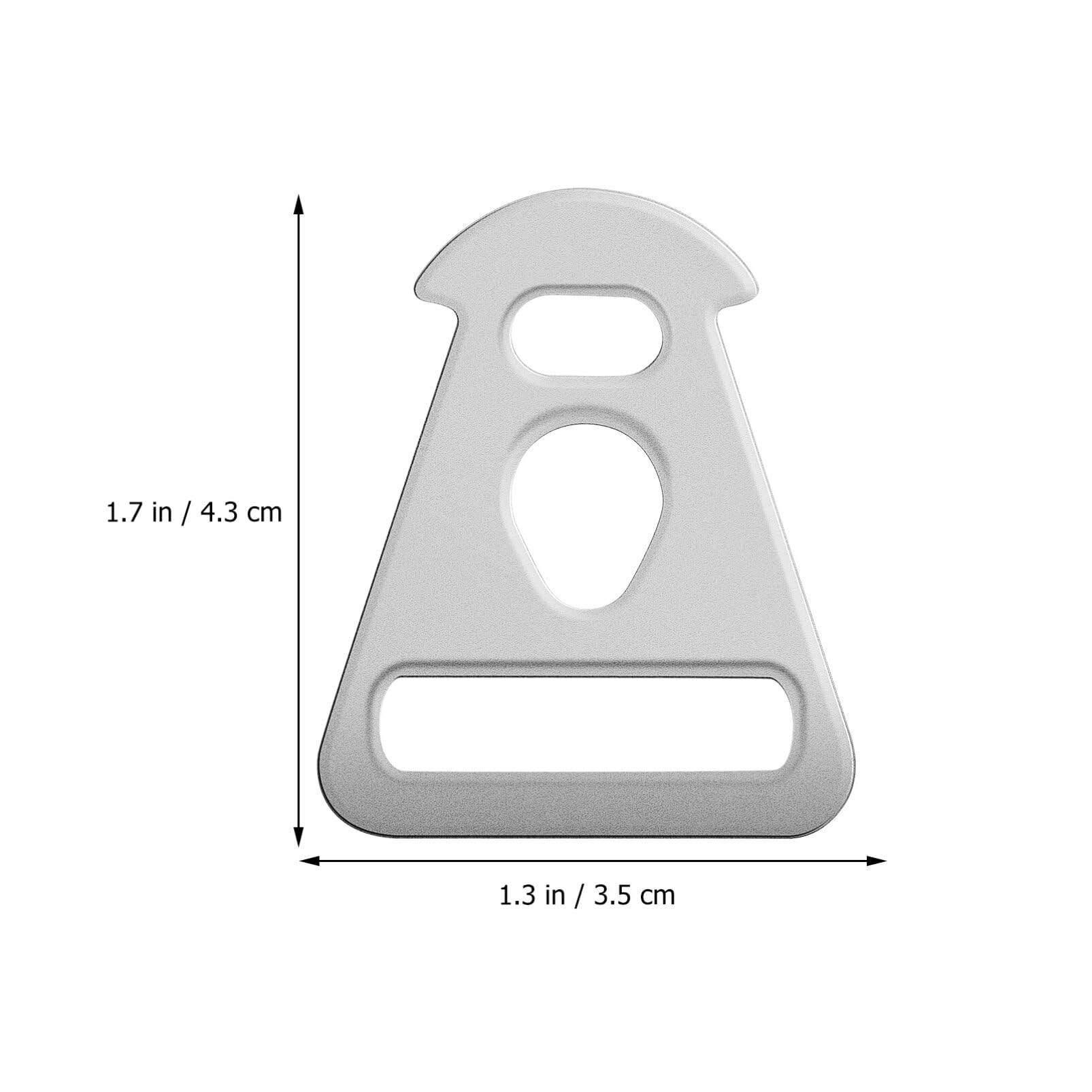 BESPORTBLE Tent Triangle Buckle Hook, Stainless Steel Triangle Rope Buckle for Outdoor Camping Canopy Tent Rope Buckle Accessories 10Pcs