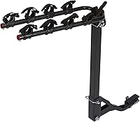 Vista 9 de Young - Portabicicletas para 2 bicicletas para montaje en maletero, hasta 70 libras de capacidad