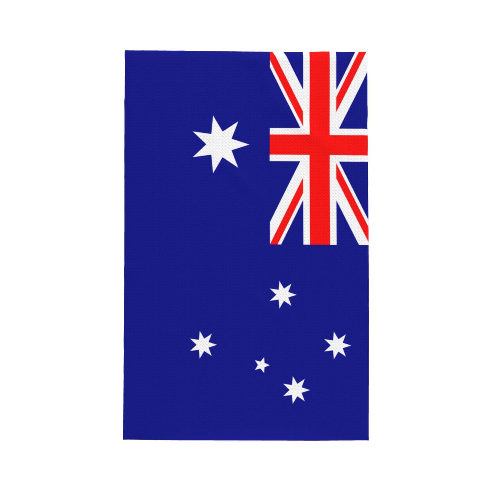 SXZVVBN Australian flag Super Absorbent Microfibre Waffle Towels Fast Drying Dish Cloths Home Cafe Barista