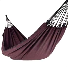 Rede de Dormir Descanso balanço TYJR Casal Luxo Design Moderno Tecido Algodão Reforçada Colorida (Rede Descanso Tradicional Vermelho)