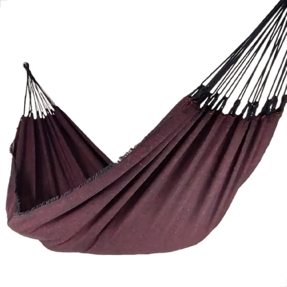 Rede de Dormir Descanso balanço TYJR Casal Luxo Design Moderno Tecido Algodão Reforçada Colorida (Rede Descanso Tradicional Vermelho)