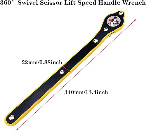 Miniatura 5 de QISF Juego de 3 llaves de gato para automóvil, llave de trinquete giratoria de 360 para ahorrar mano de obra, llave de trinquete en forma de rombo