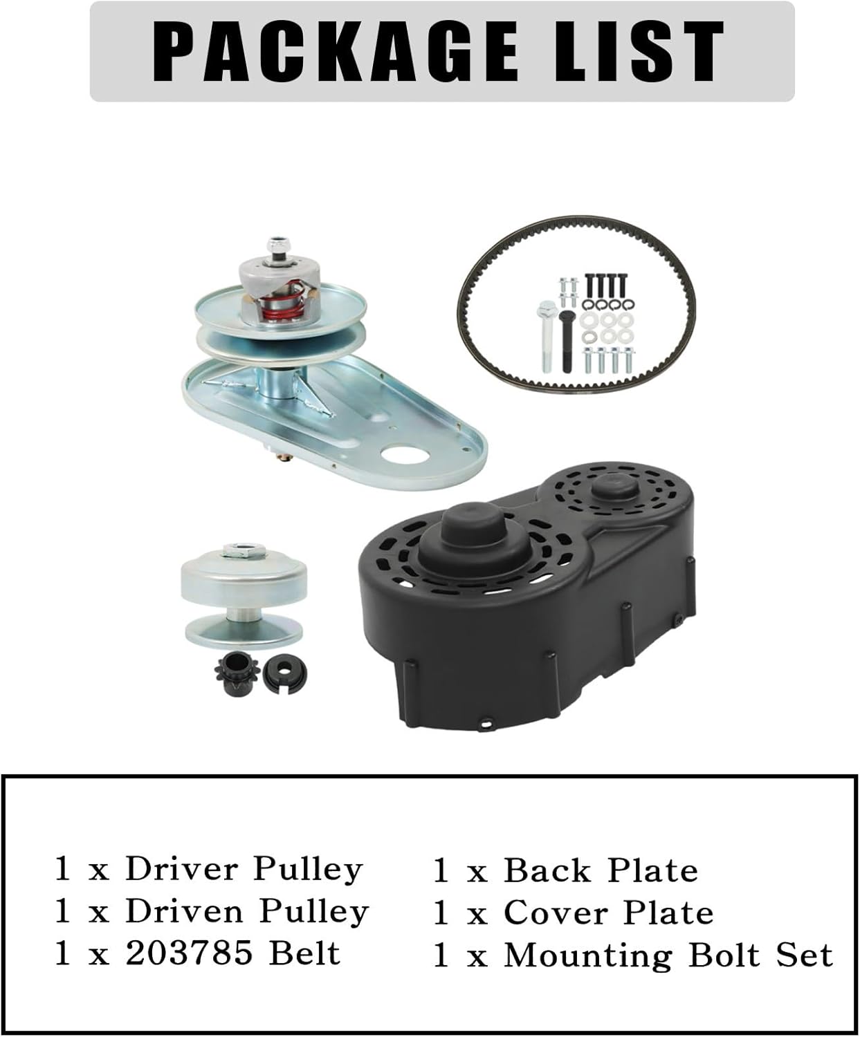 labwork Go Kart 40 Series Torque Converter Kit 8hp-16hp Replacement for Motors Predator 420cc GX 340/390 209133A Manco 2432