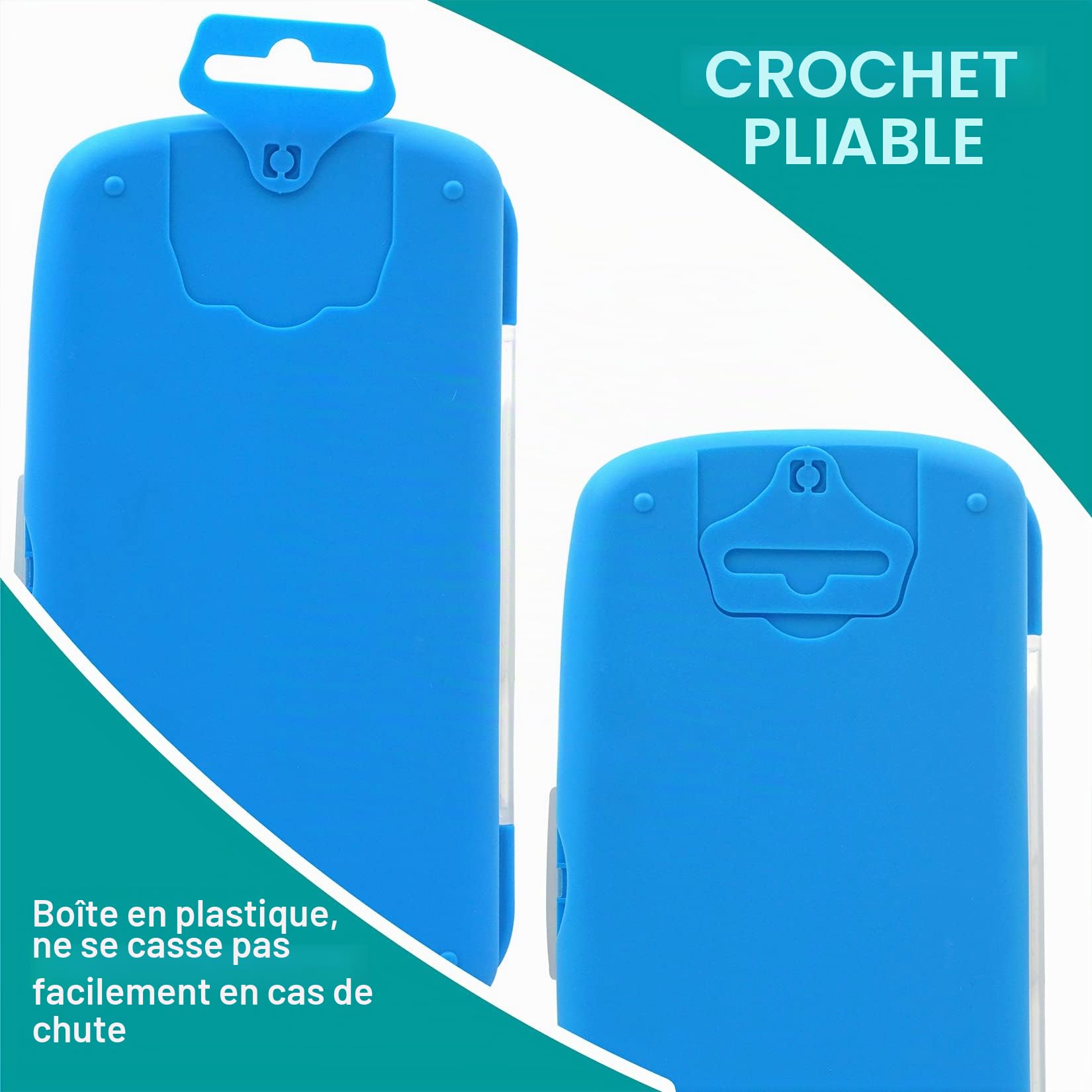 Akuoly Ensembles de géométrie Dessin Compas, Règles, rapporteur, pour étudiants, Kit de géométrie mathématiques, Bleu
