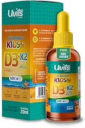 Vitamina D3 + K2 Kids 20ml 600 Doses - Uvits