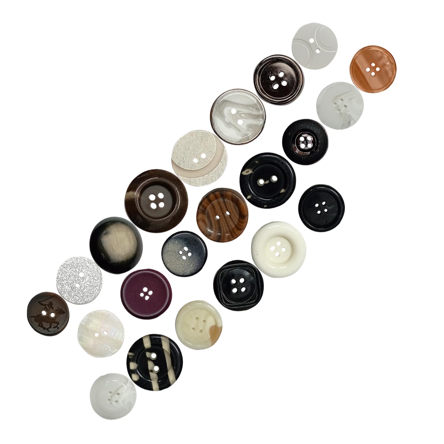Aakriti Mixed Size & Color Buttons Lot for Crafts Sewing