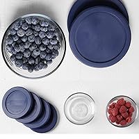 Vista 5 de Wood Grip - Tapas para recipientes redondos de vidrio Pyrex y Anchor - Tapas para recipientes de vidrio Pyrex - Tapas de repuesto