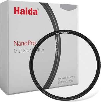 Haida NanoPro Effect Filter Mist Black 1/4 Soft Focus Character Shooting Effect Filter 58mm