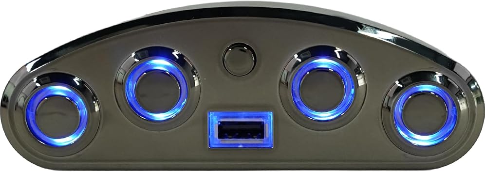 Mulin Power Recliner Switch MLSK35-G9 Right Left Side Facing with USB for Two Motors Cable Splitter Included 5 Button Controller for Sofa Lift Chair Couch Massage Seat Bed Same as MLSK35-G6
