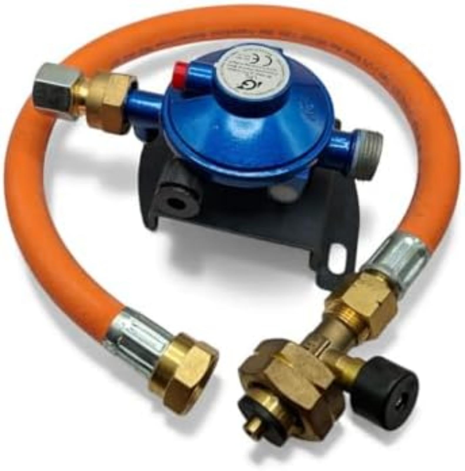 Regulator gazu Lpg 30Mbar 8Mm 450Mm G5 W21.8 Zestaw węży pigtailowych, do przyczepy kempingowej elastyczna rura wydechowa