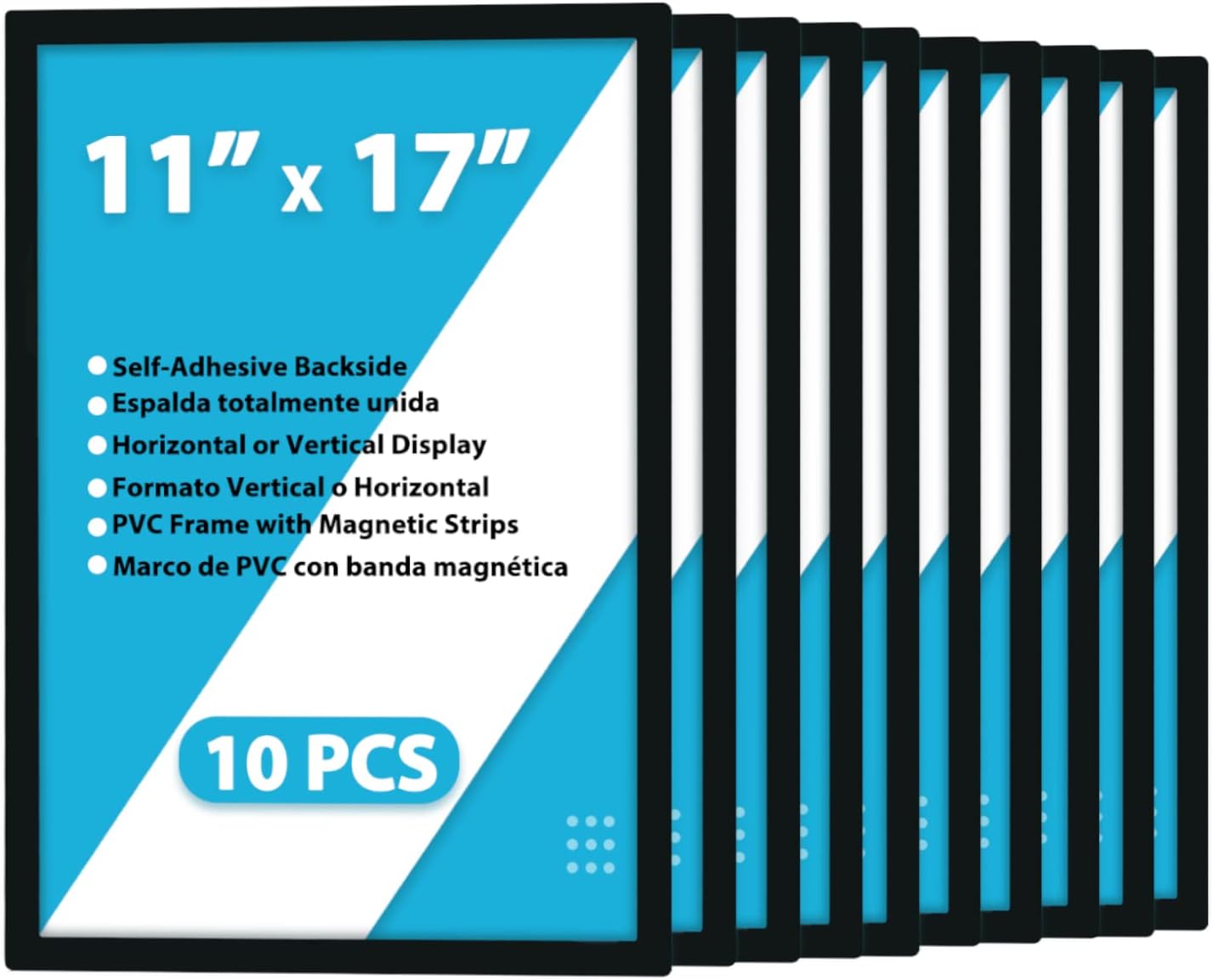 JIUYE 10Pcs Poster Holder Selfadhesive Back,11