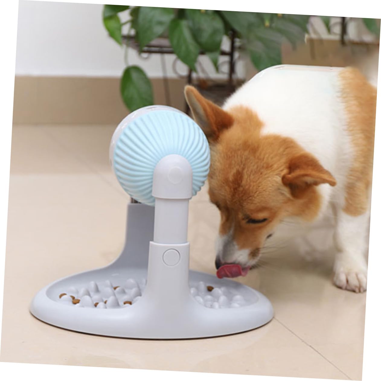 POPETPOP Distributore Di Cibo Lento Per Cani e Gatti Interattivo Snack Materiale Resistente Altezza Regolabile Per Alimentazione Lenta