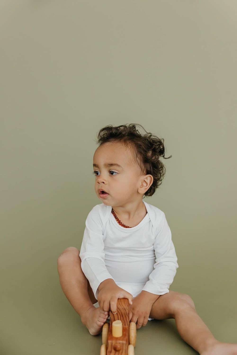 Copper Pearl Long Sleeve Bodysuit Baby: Ultra Soft Baby for Newborns, Boys, and Girls - Stylish, Comfortable, Overlap Shoulders, Premium Knit Fabric - 18-24 Months, Dove - Image 5