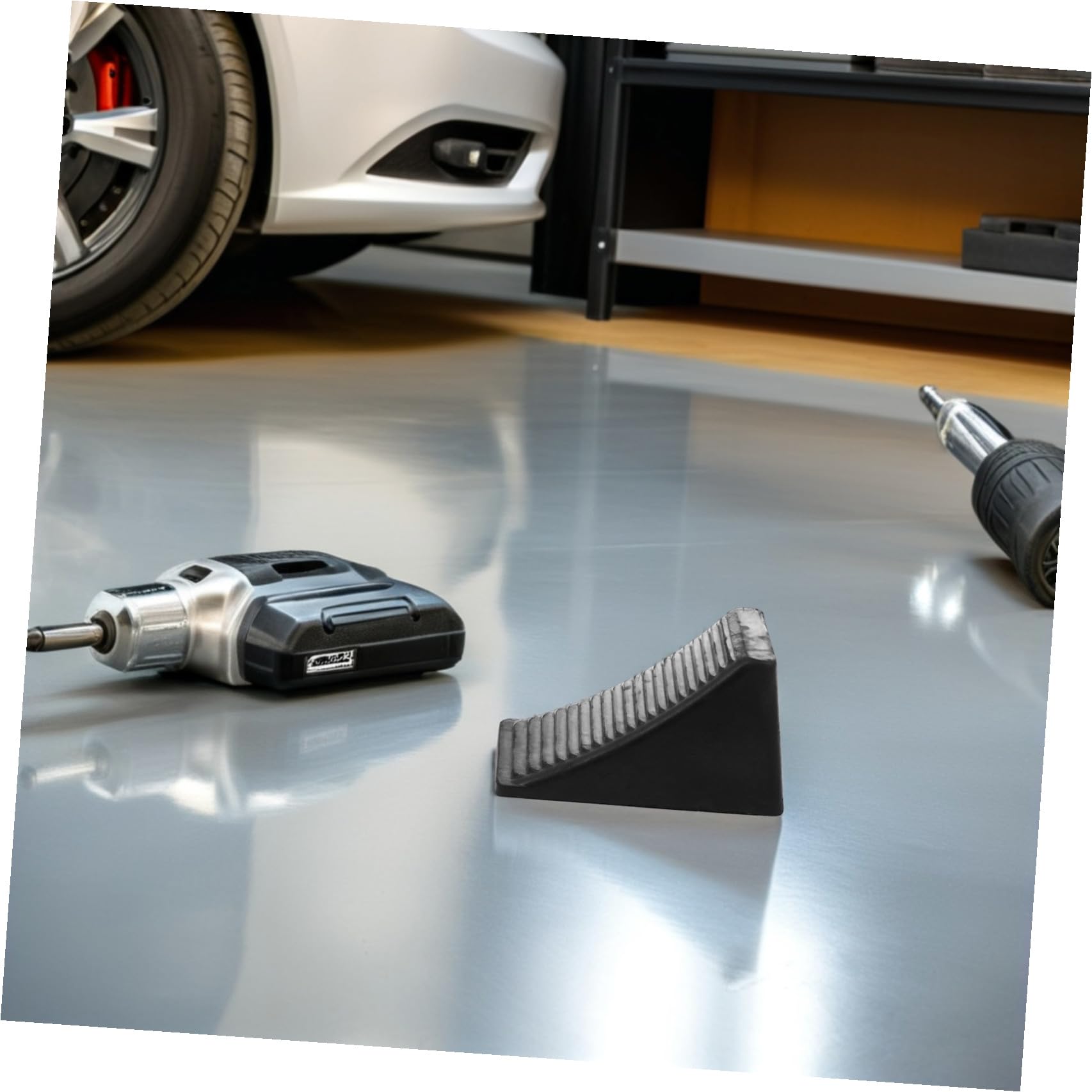2 Stück Gummiradkeile für ATV und Anhänger Schwarz Robuste rutschfeste Unterlegkeile zur Sicheren Stabilisierung Beim Parken von Wohnmobil und Trailer