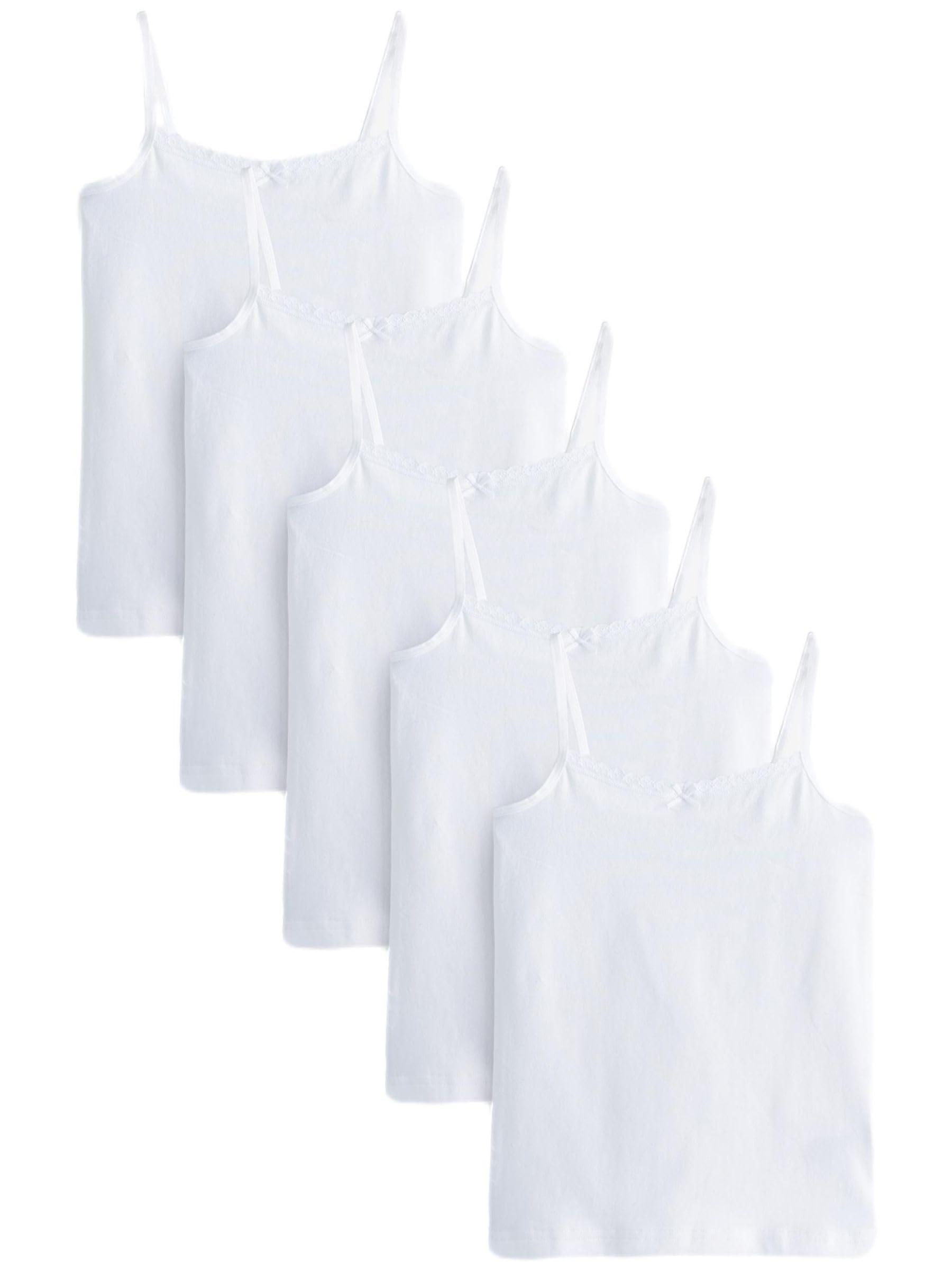 NEXT Mädchen Trägertop mit Spitzenbesatz im 5er-Pack