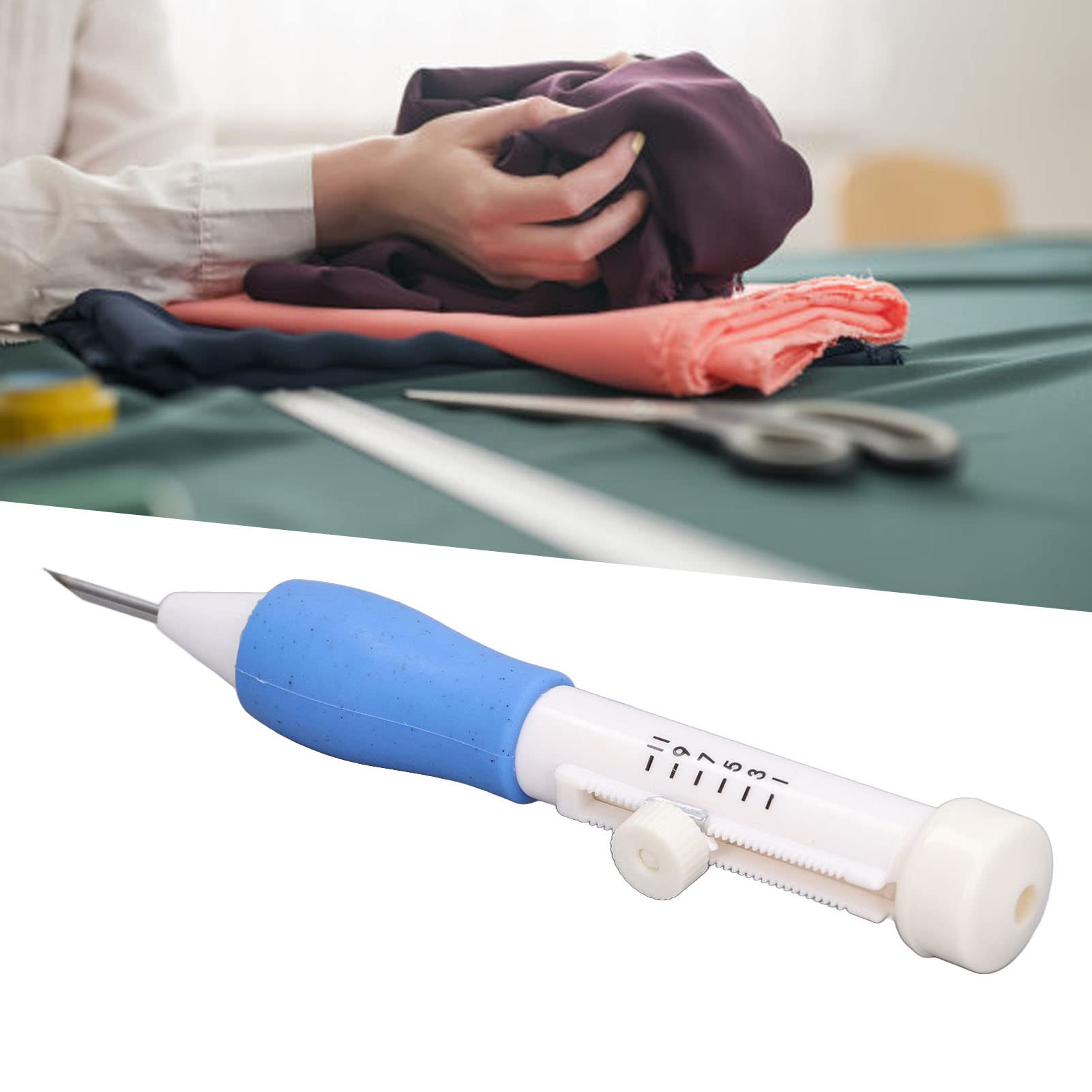 Kit Broderie Punch Needle Marvellous - 3 Aiguilles 1.3/1.6/2.2mm, Stylo Magique DIY