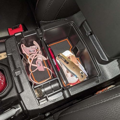 Miniatura 9 de Caja colgante de consola central compatible con Jeep Wrangler JLJLU 2018-2021 2022 2023 2024 y Jeep Gladiator JT Truck 2020-2023, accesorios