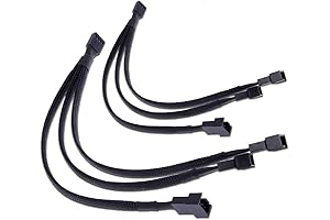 PWM Fan Splitter Adapter 1 to 3 Converter 10" (2 Pack) | teamprofitcom