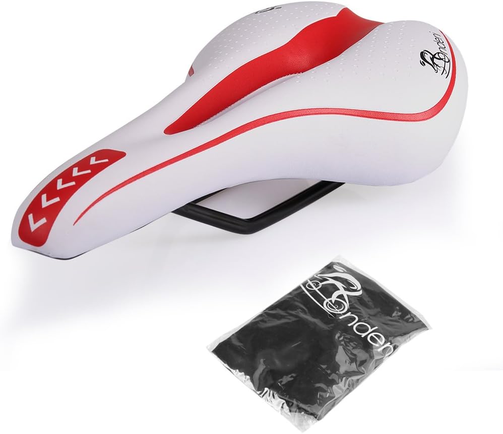 Bike Saddles Waterpoof Seat Cover,Mountain Bicycle Seat Professional Road MTB Gel Comfort Cycling Saddle Ergonomics Cushion Pad,10.6''x5.5''