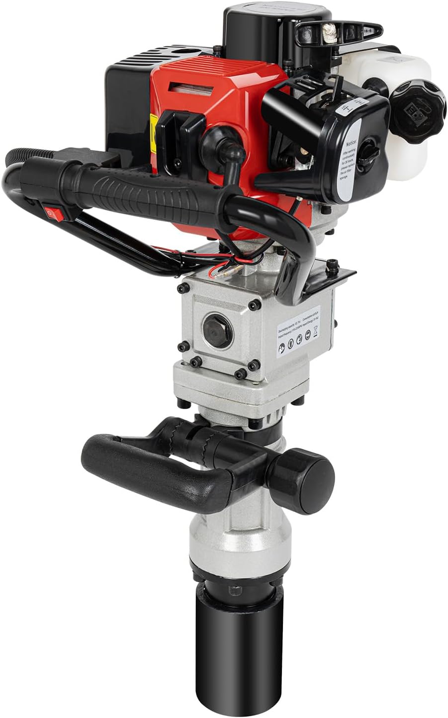 32.6CC 2 Stroke Gas Powered T-Post Driver, 900W Gas Powered Pile Driver Fence Post Driver Portable Petrol Piledriver Single Cylinder Air Cooling 8500r/min