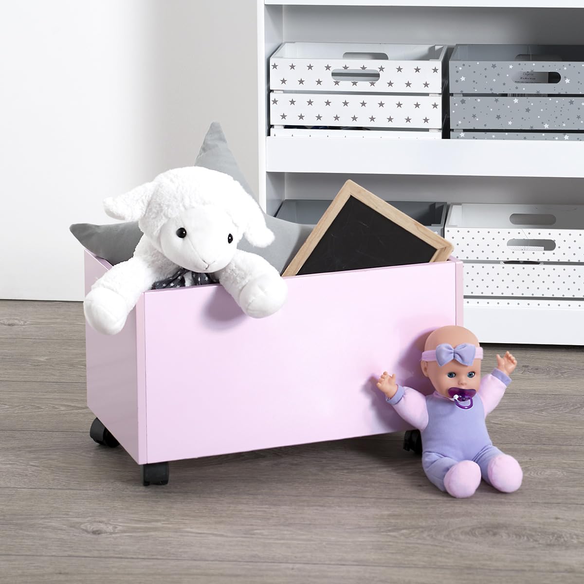 ATOSPHERA CREATEUR D'INTERIEUR - Libreria per Babini Rosa su rotelle