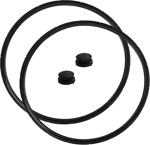 Junta de anillo de sellado de olla a presión con tapón de sobrepresión de repuesto para Presto 01751 01781 01745 01755 18 y 23 cuartos de galón