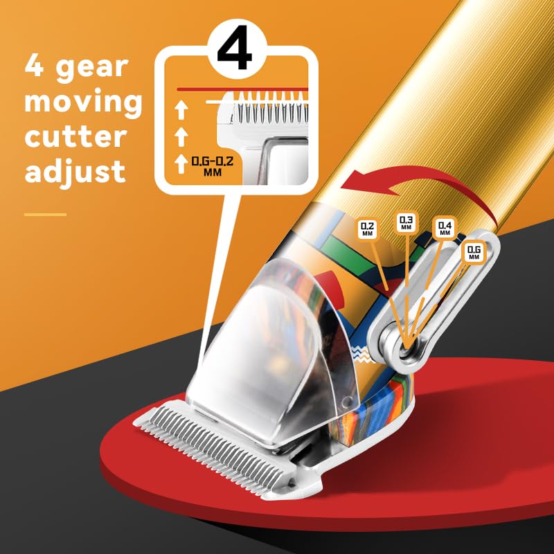 Diagram showing the 4-gear moving cutter adjustment