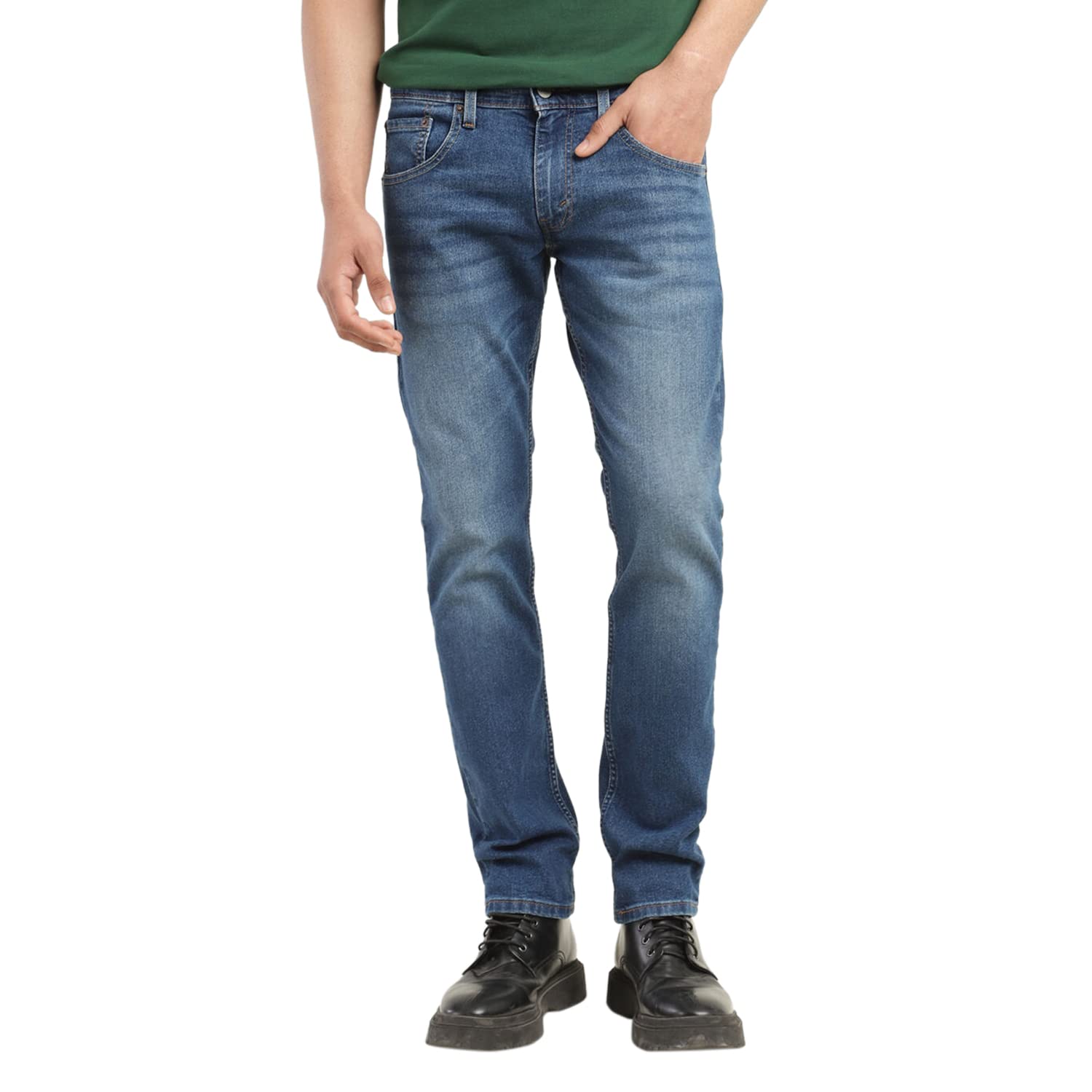 Levis Mens 65504 Skinny Fit Mid Rise Stretchable Jeans