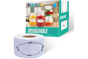 Dissolvable Canning Labels for Jars Removable
