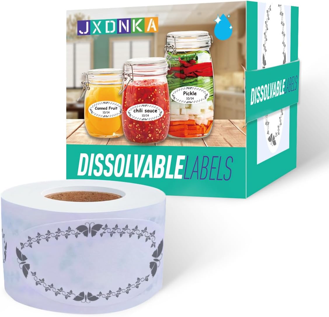 Amazon.com : Dissolvable Canning Labels for Jars 150pcs 1x2.25inch ...