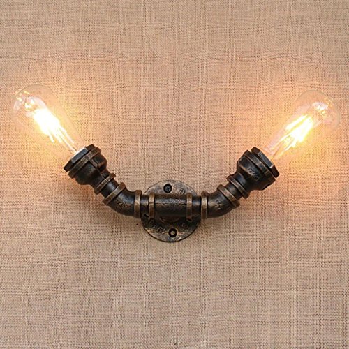 Vintage Wandleuchte Water Pipe Wand Leuchte Industrie Stil Innen Beleuchtung Decor Wandlampe Editon Wasser Rohr Licht Retro Design E27 Cover