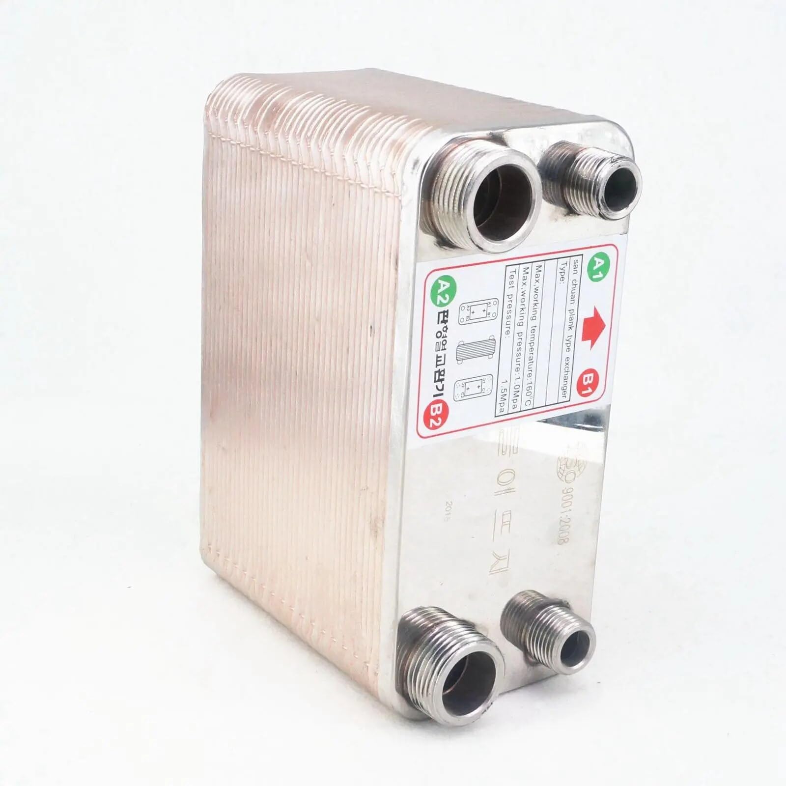 Tool Part for 38 Plates Wort Chiller Cooler Heat Exchanger SUS 304 Stainless Steel Home Brew Beer Wine Making Wort Chiller