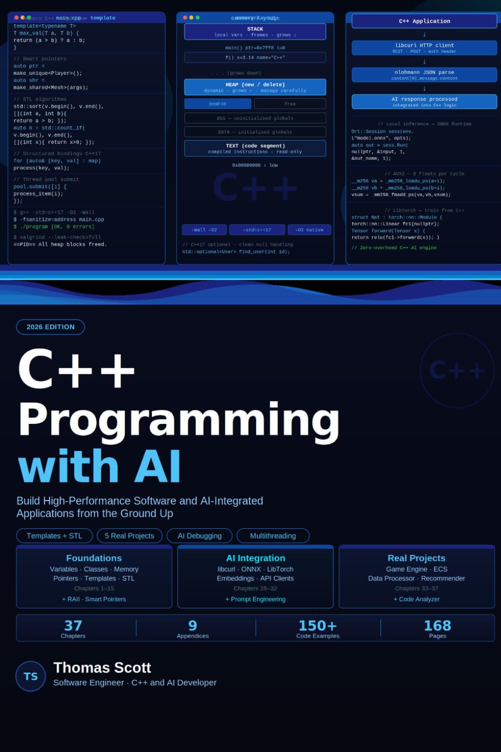 C++ Programming with AI: A Complete Beginner's Guide to Modern C++, High-Performance Programming, and AI-Assisted Development
