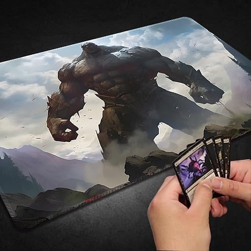 Miniatura 183 de Tapete de juego MTG cosido de alta calidad con zonas y parte trasera de goma antideslizante, tapete de juego TCG para MTG y otros juegos de cartas