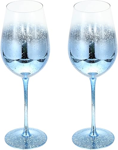 NUOBESTY Copa de vino de cristal, copas de champán estrelladas copas de vino, copa de cristal, vajilla decorativa para bar nocturno, hogar, fiesta,