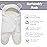 Jam Naturals-Cute Bear Organic Newborn Swaddle Wrap-Gender Neutral Soft Plush Receiving Blanket, Newborn Baby Registry Gift(Grey 3-6m)