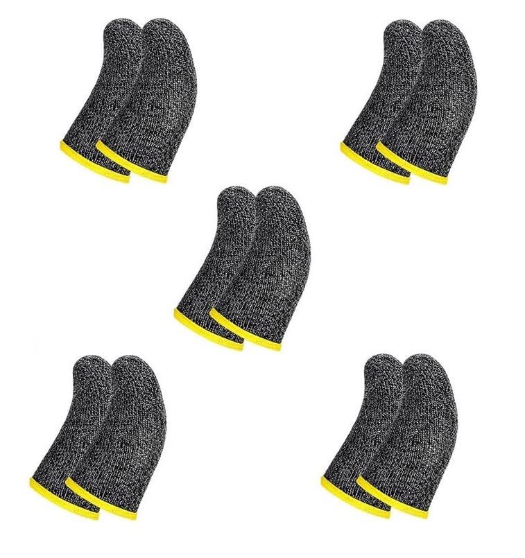 PACIFICDEALS Combo of 5 Anti Slip Sweat Proof Breathable Professional Touch Screen Thumb Finger Figure Sleeves Gloves for Gaming REALME COD PUBG BGMI Free FIRE (B0BN8TT1L4) Amazon Price History, Amazon Price Tracker
