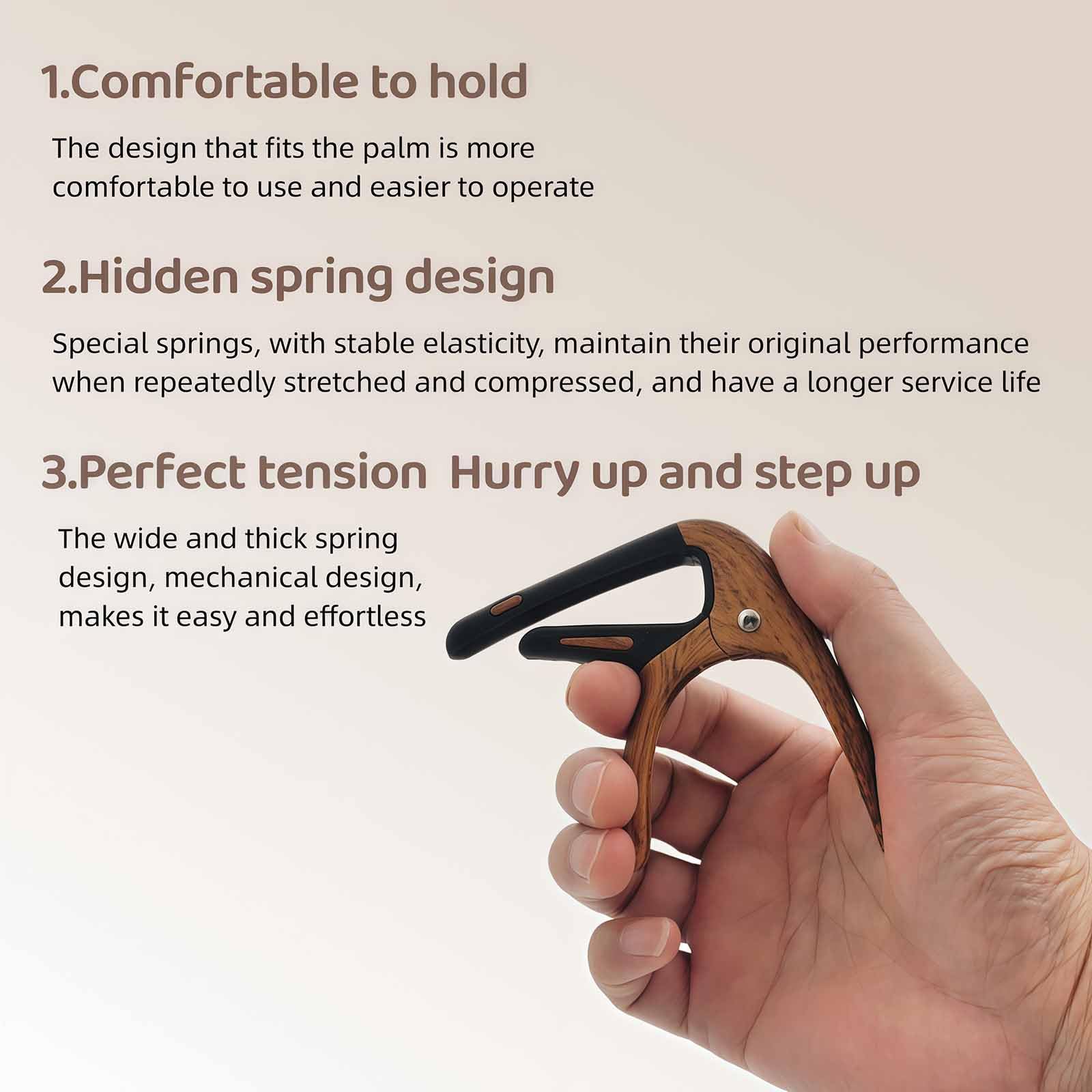 Nalu Guitar Capo - For Acoustic, Electric & Ukulele -3