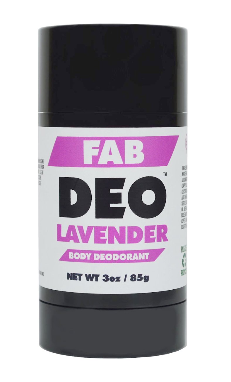 FabDeoLAVENDER Natural Deodorant 3 oz - Vegan and Cruelty Free - No Sulfurs or Heavy Metals - America's Favorite