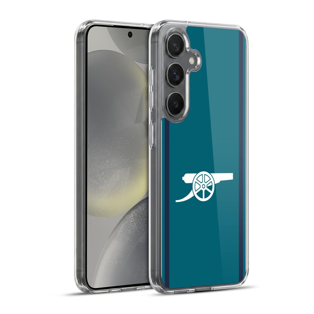 Head Case Designs Officially Licensed Arsenal FC Third 2023/24 Crest Kit Gel Case [Military Grade Protection] Compatible With Samsung Galaxy S24+ 5G